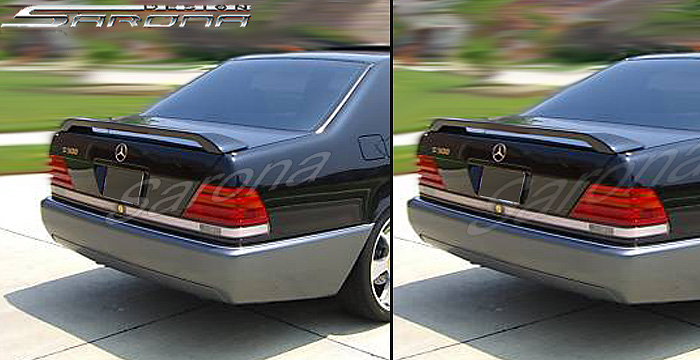 Custom Mercedes S Class Trunk Wing  Sedan (1992 - 1999) - $295.00 (Manufacturer Sarona, Part #MB-013-TW)